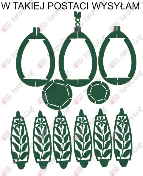 Jajko 102 3D Kwiatek Pisanka Dekoracje z papieru