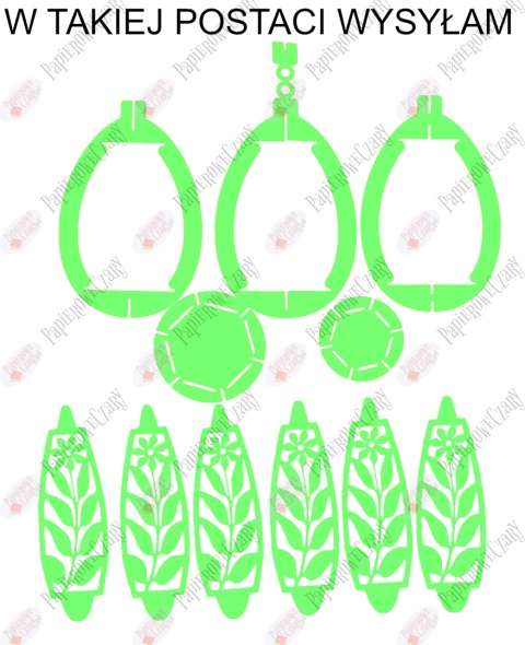 Jajko 102 3D Kwiatek Pisanka Dekoracje z papieru