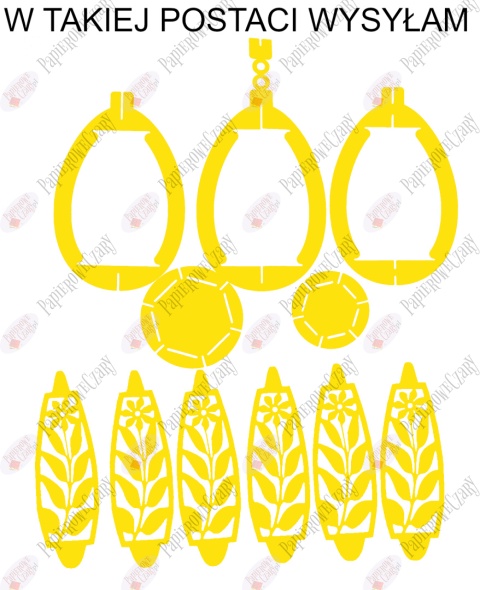 Jajko 102 3D Kwiatek Pisanka Dekoracje z papieru