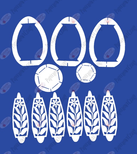 Jajko 101 3D Kwiatek Pisanka Dekoracje z papieru