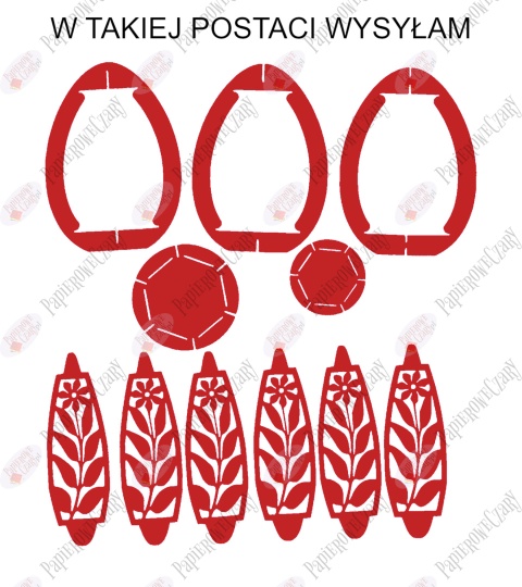 Jajko 101 3D Kwiatek Pisanka Dekoracje z papieru