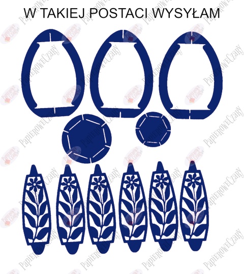 Jajko 101 3D Kwiatek Pisanka Dekoracje z papieru