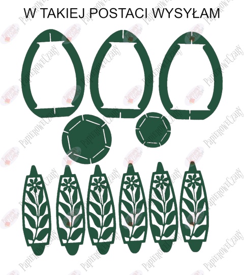 Jajko 101 3D Kwiatek Pisanka Dekoracje z papieru