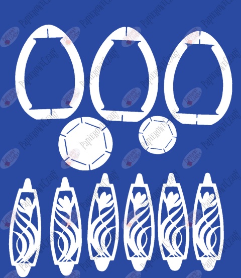 Jajko 101 3D Krokus Pisanka Dekoracje z papieru