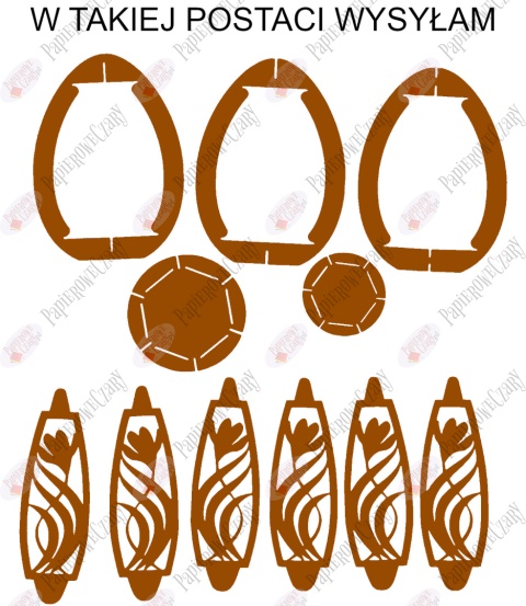 Jajko 101 3D Krokus Pisanka Dekoracje z papieru