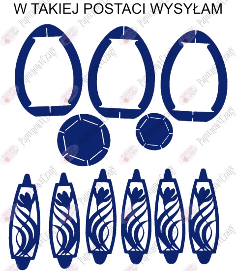 Jajko 101 3D Krokus Pisanka Dekoracje z papieru