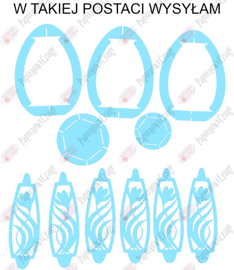 Jajko 101 3D Krokus Pisanka Dekoracje z papieru