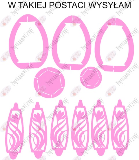 Jajko 101 3D Krokus Pisanka Dekoracje z papieru