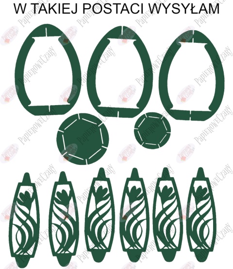 Jajko 101 3D Krokus Pisanka Dekoracje z papieru