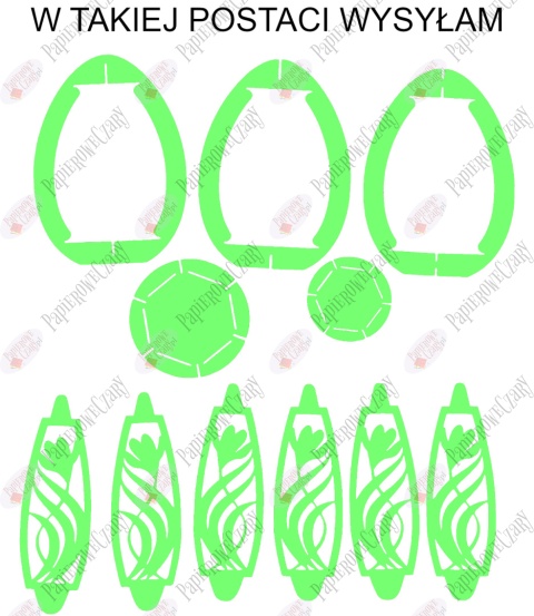 Jajko 101 3D Krokus Pisanka Dekoracje z papieru