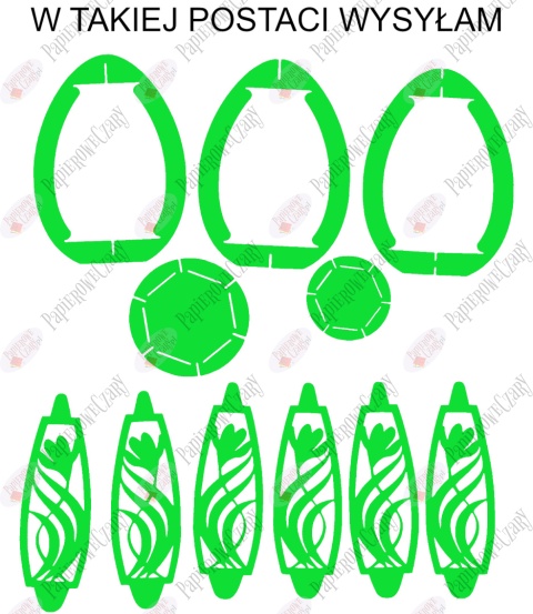 Jajko 101 3D Krokus Pisanka Dekoracje z papieru