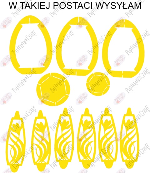 Jajko 101 3D Krokus Pisanka Dekoracje z papieru