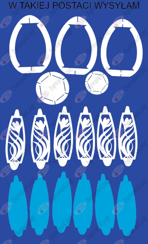 Jajko 101 T 3D Krokus Pisanka Dekoracje z papieru