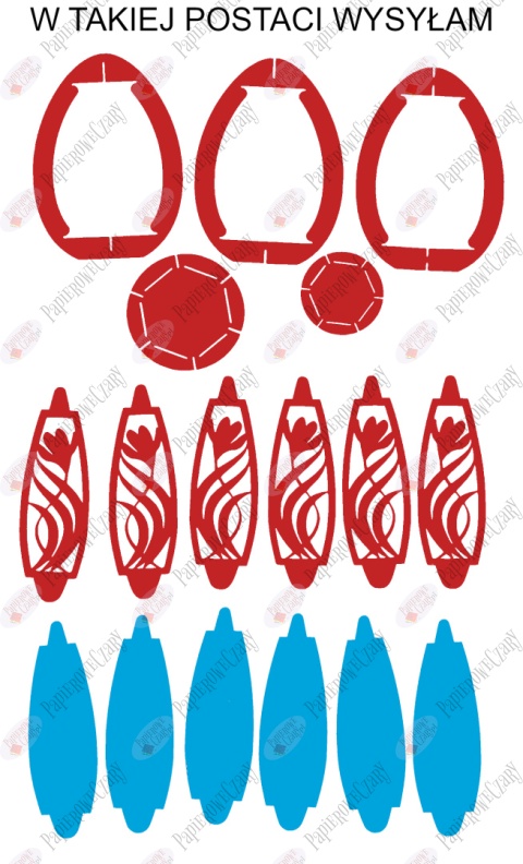 Jajko 101 T 3D Krokus Pisanka Dekoracje z papieru