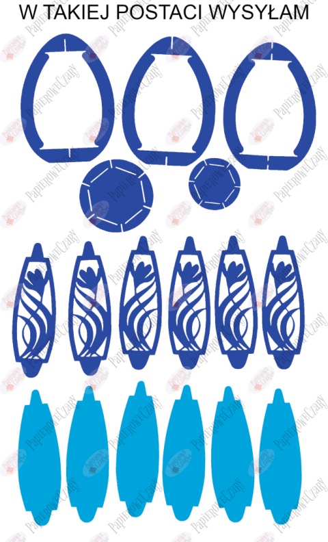 Jajko 101 T 3D Krokus Pisanka Dekoracje z papieru