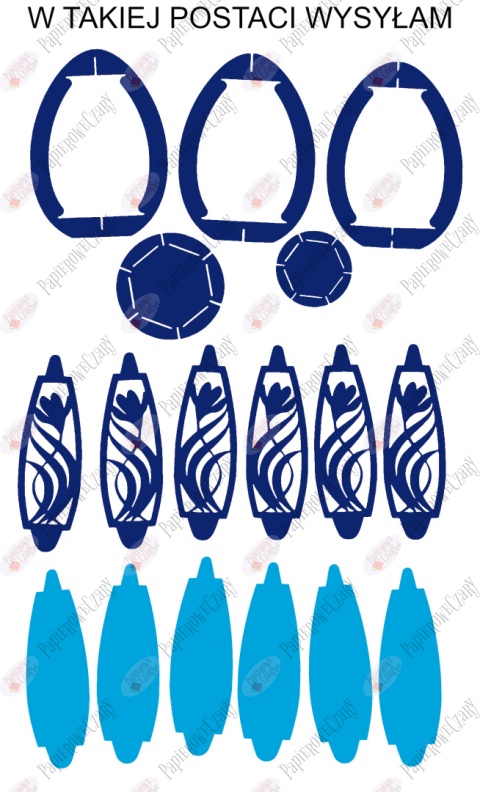 Jajko 101 T 3D Krokus Pisanka Dekoracje z papieru