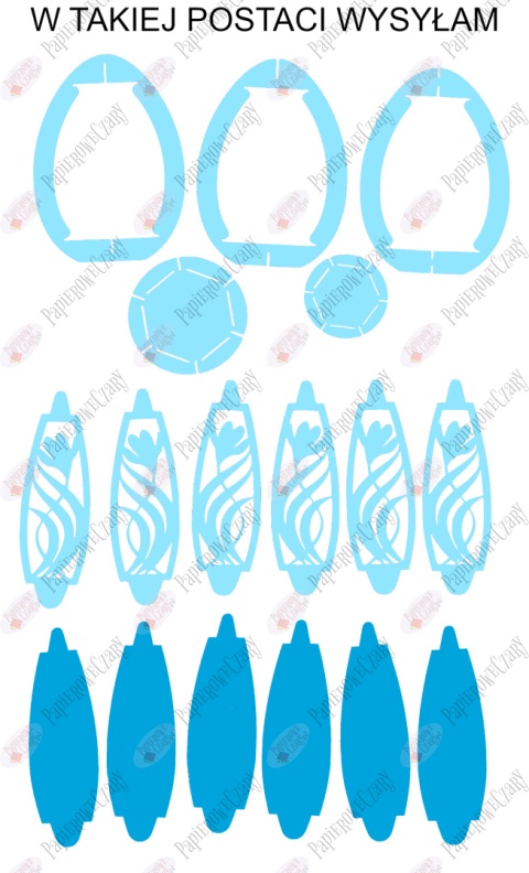 Jajko 101 T 3D Krokus Pisanka Dekoracje z papieru