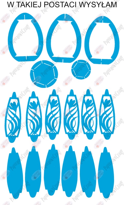 Jajko 101 T 3D Krokus Pisanka Dekoracje z papieru