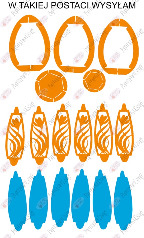 Jajko 101 T 3D Krokus Pisanka Dekoracje z papieru