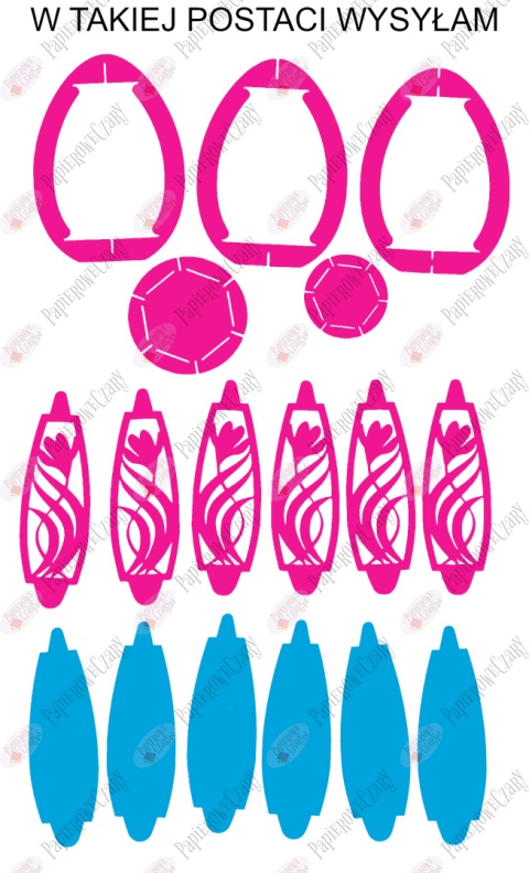 Jajko 101 T 3D Krokus Pisanka Dekoracje z papieru