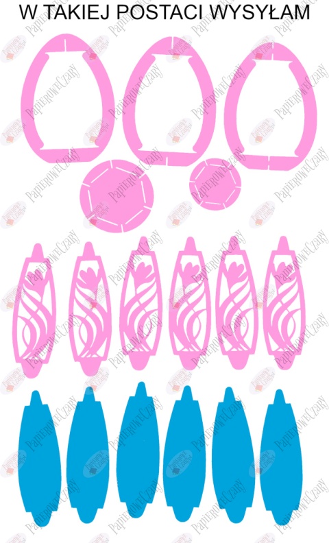 Jajko 101 T 3D Krokus Pisanka Dekoracje z papieru