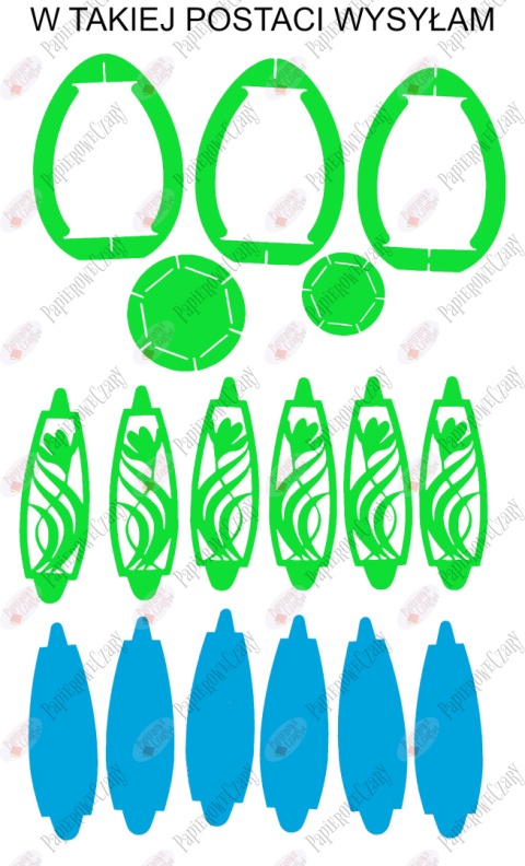 Jajko 101 T 3D Krokus Pisanka Dekoracje z papieru