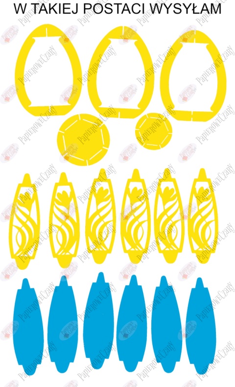 Jajko 101 T 3D Krokus Pisanka Dekoracje z papieru