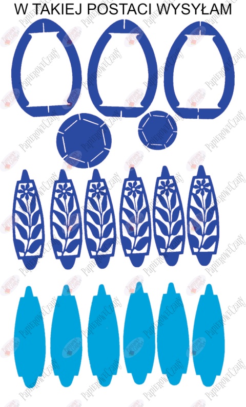 Jajko 101 T 3D Kwiatek Pisanka Dekoracje z papieru