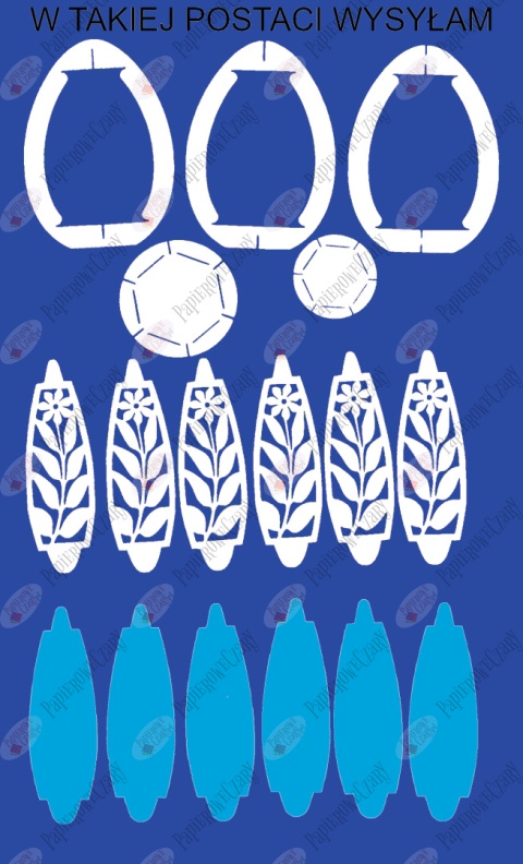 Jajko 101 T 3D Kwiatek Pisanka Dekoracje z papieru