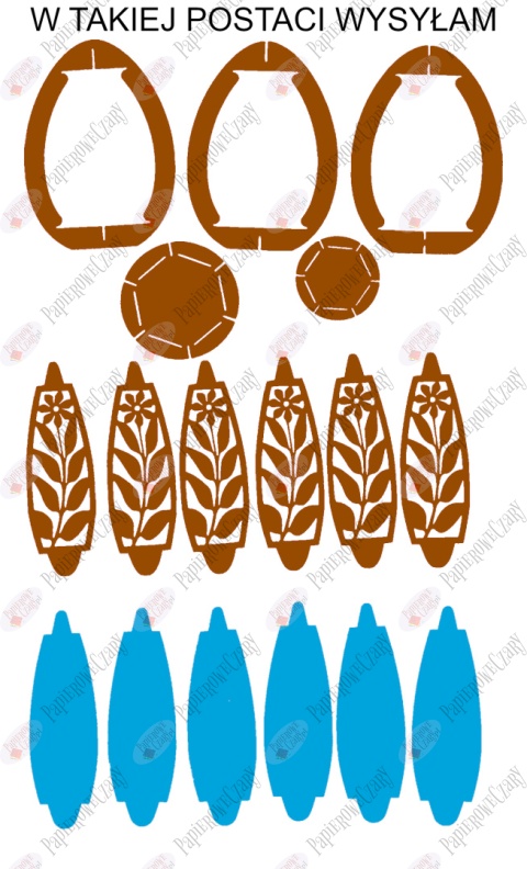 Jajko 101 T 3D Kwiatek Pisanka Dekoracje z papieru