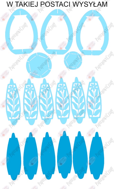 Jajko 101 T 3D Kwiatek Pisanka Dekoracje z papieru