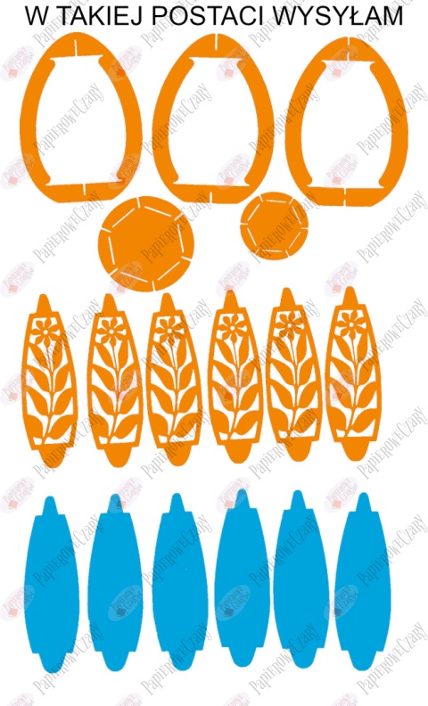 Jajko 101 T 3D Kwiatek Pisanka Dekoracje z papieru