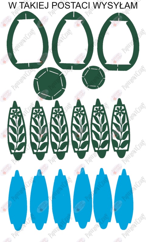Jajko 101 T 3D Kwiatek Pisanka Dekoracje z papieru