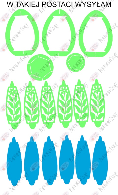 Jajko 101 T 3D Kwiatek Pisanka Dekoracje z papieru