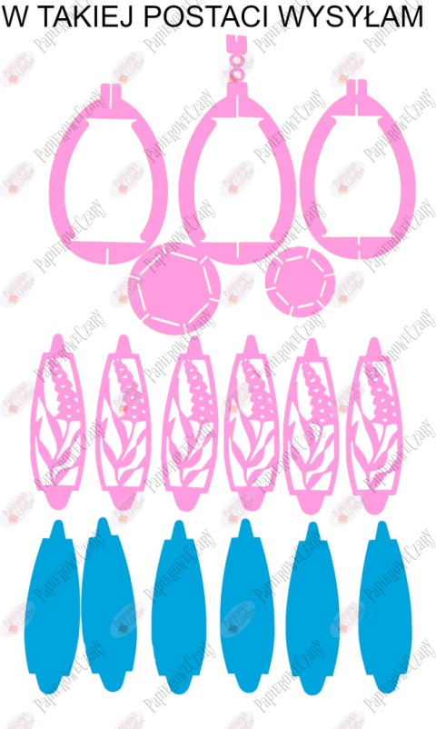 Jajko 102 3D Hiacynt Pisanka Dekoracje z papieru