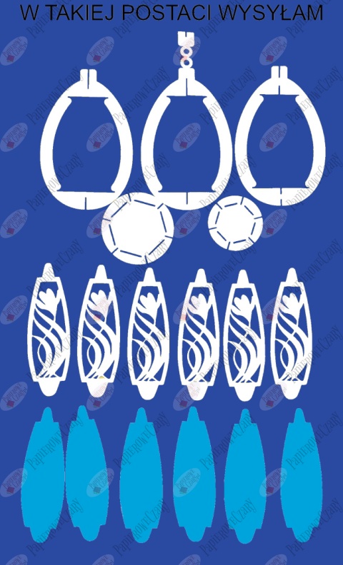 Jajko 102 3D Krokus Pisanka Dekoracje z papieru