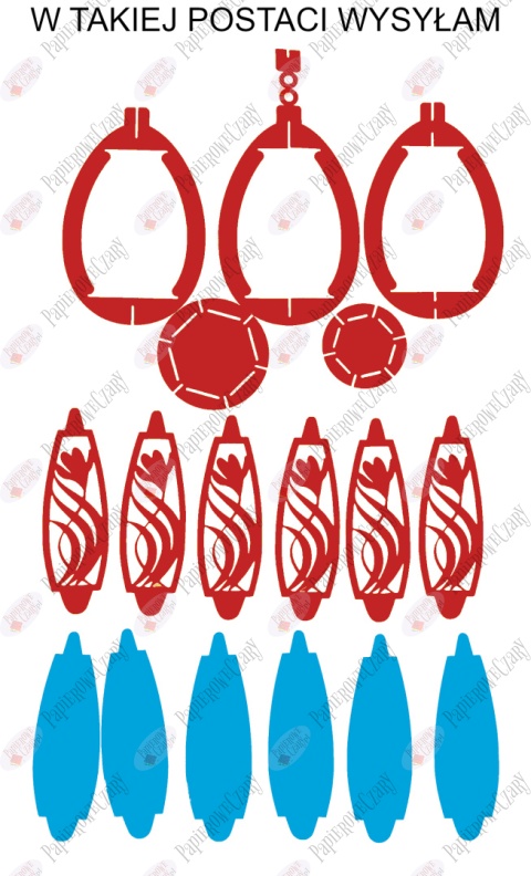 Jajko 102 3D Krokus Pisanka Dekoracje z papieru