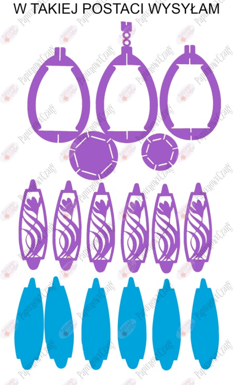 Jajko 102 3D Krokus Pisanka Dekoracje z papieru