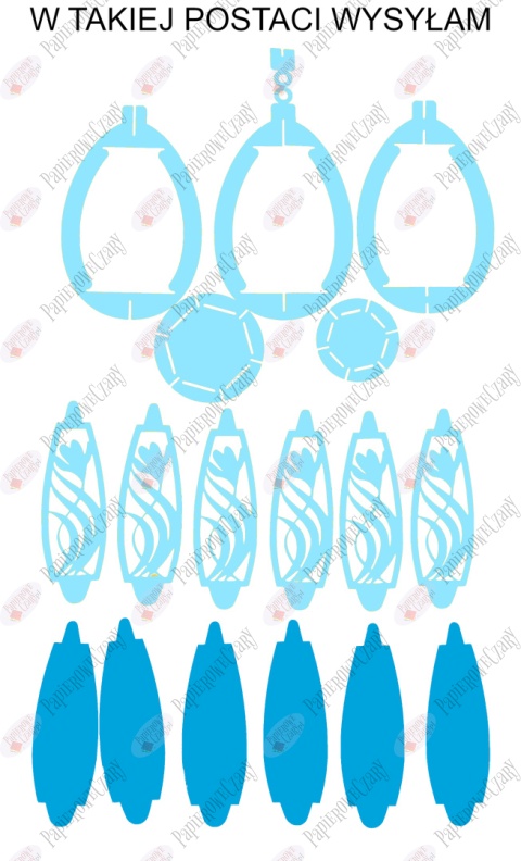 Jajko 102 3D Krokus Pisanka Dekoracje z papieru