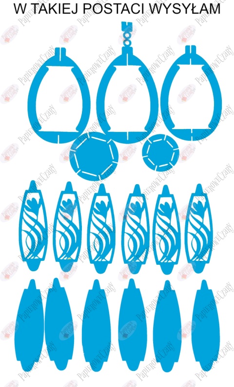 Jajko 102 3D Krokus Pisanka Dekoracje z papieru