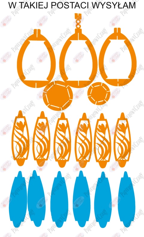 Jajko 102 3D Krokus Pisanka Dekoracje z papieru