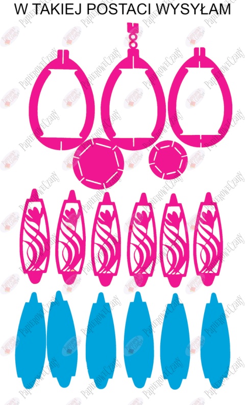 Jajko 102 3D Krokus Pisanka Dekoracje z papieru