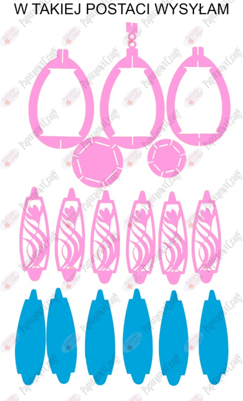 Jajko 102 3D Krokus Pisanka Dekoracje z papieru