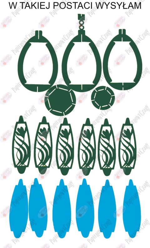 Jajko 102 3D Krokus Pisanka Dekoracje z papieru