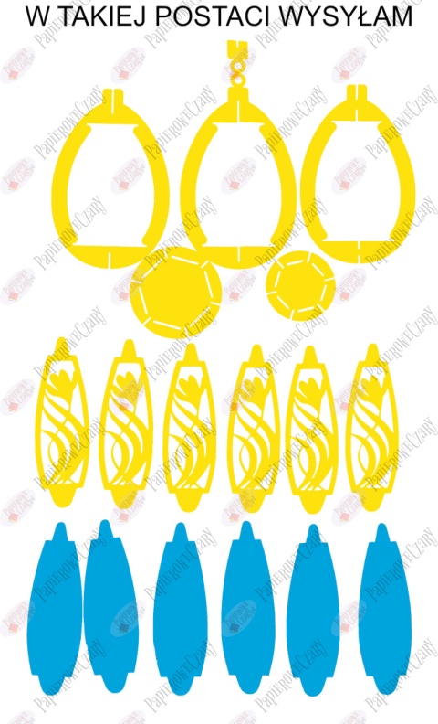 Jajko 102 3D Krokus Pisanka Dekoracje z papieru