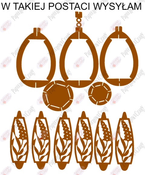 Jajko 102 3D Hiacynt Pisanka Dekoracje z papieru