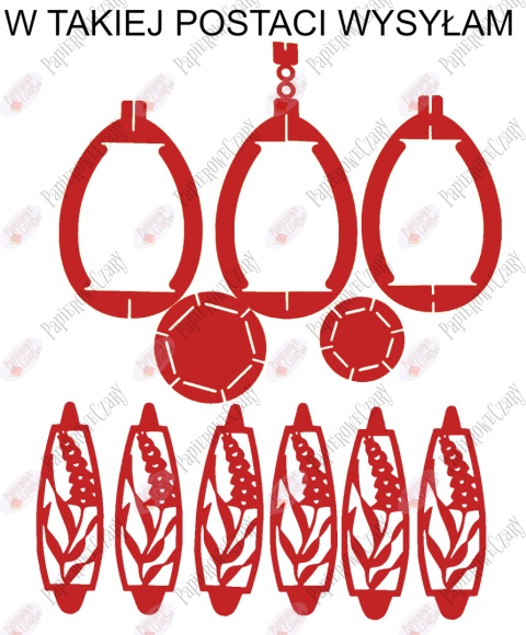 Jajko 102 3D Hiacynt Pisanka Dekoracje z papieru