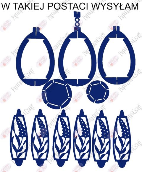 Jajko 102 3D Hiacynt Pisanka Dekoracje z papieru