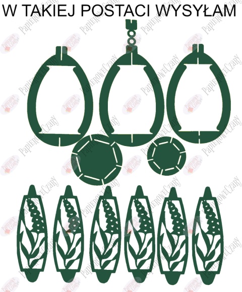 Jajko 102 3D Hiacynt Pisanka Dekoracje z papieru