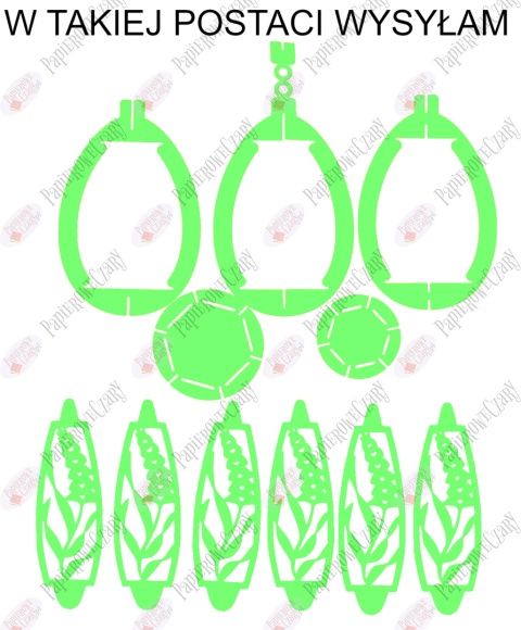 Jajko 102 3D Hiacynt Pisanka Dekoracje z papieru